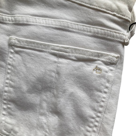 Rag & Bone Nina High-Rise Ankle Crop Flare Jeans White 31/27 EUC - Picture 6 of 14
